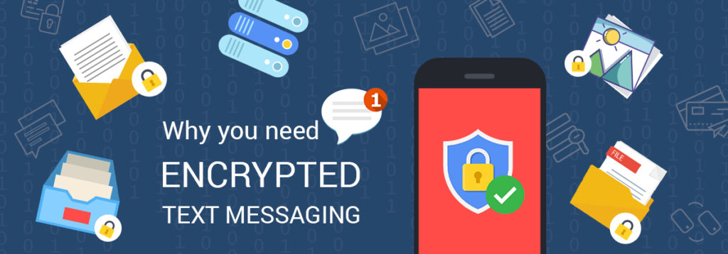 graphic about encrypted text messaging applications