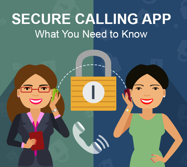 two women making a secure call
